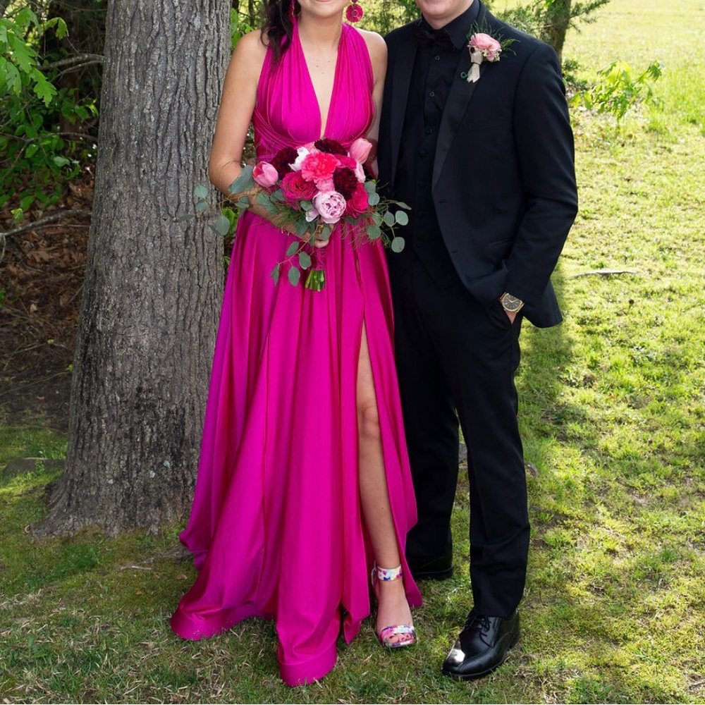 Jessica angel pink prom dress